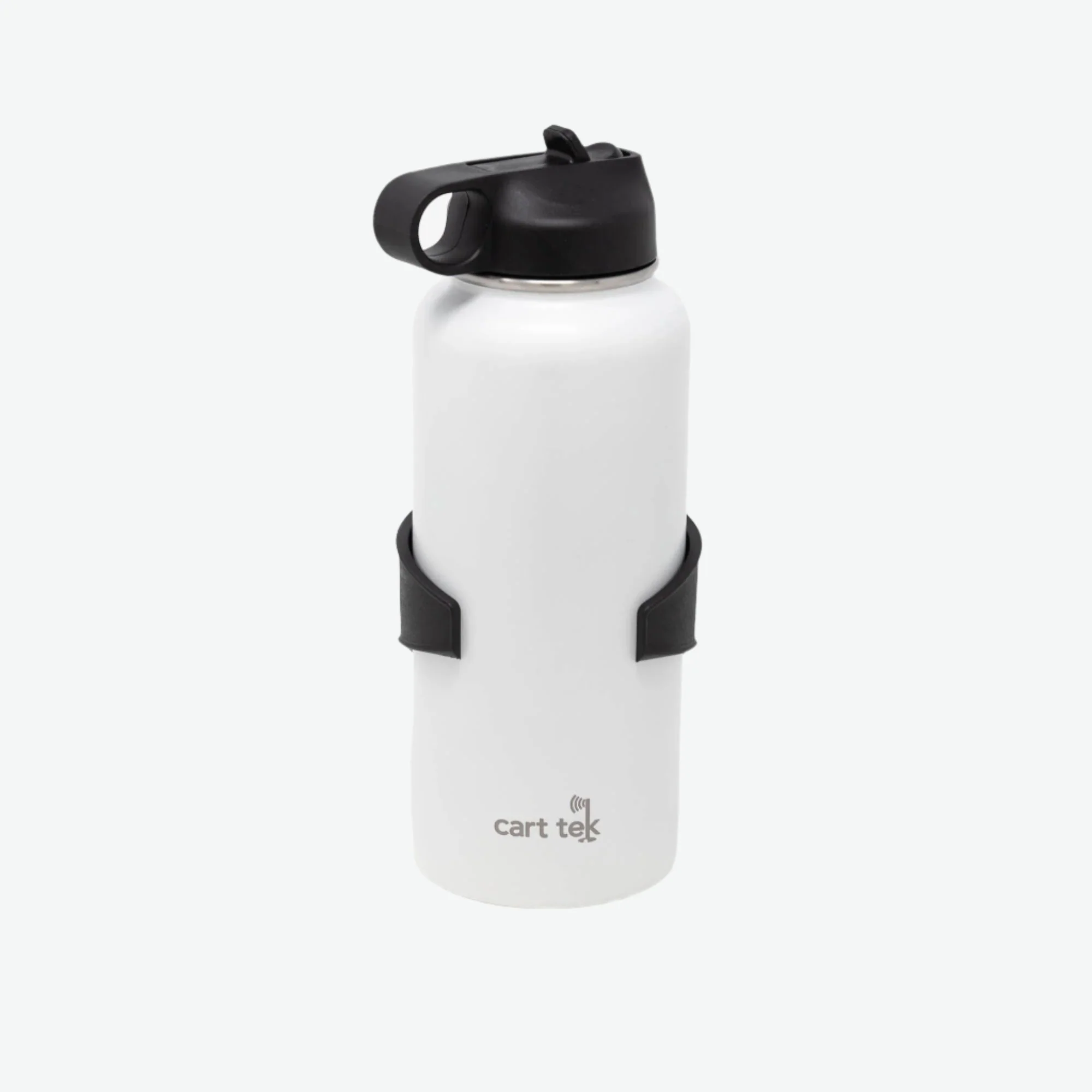 White Cart Tek 32 Oz Thermos Cup Water Bottle and XL Drink Holder Combo - Image 11