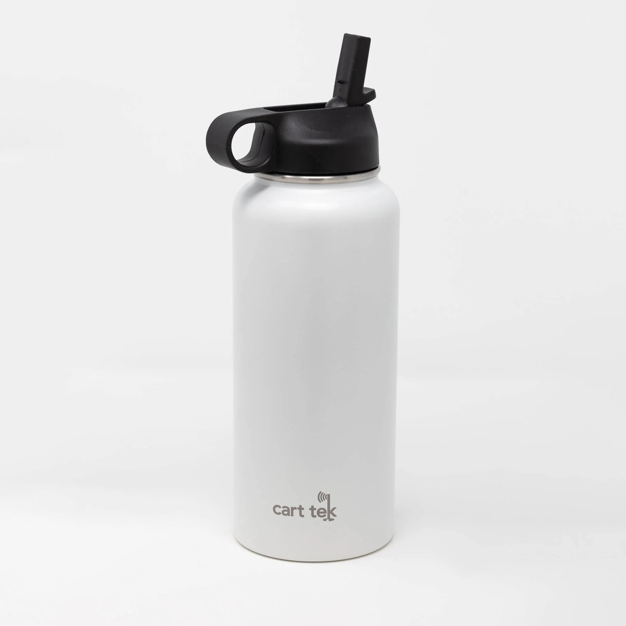 White Cart Tek 32 Oz Thermos Cup Water Bottle and XL Drink Holder Combo - Image 9